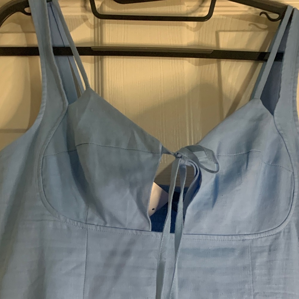 Forever 21 Sky Blue Tie-Front Dress - Picture 4 of 9